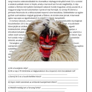 Busójárásos feladatlap